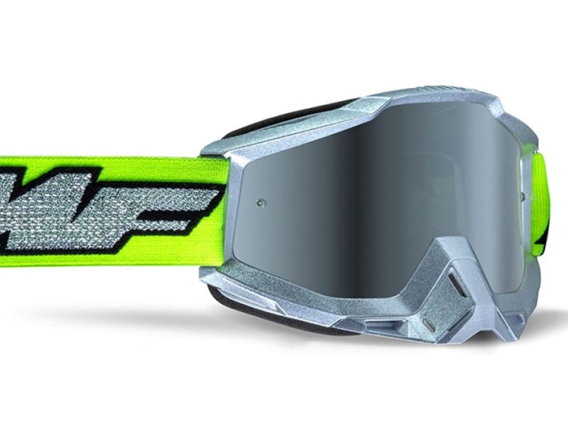 FMF Powerbomb Rocket Crossbrille (silber | silber verspiegelt)