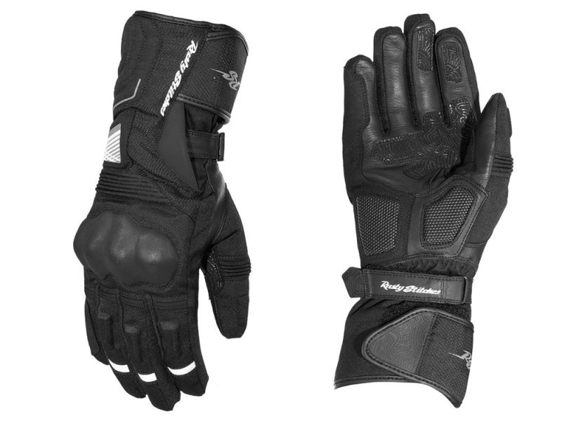 Rusty Stitches Ryder Motorradhandschuhe Herren (schwarz)